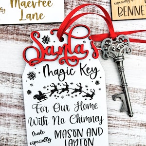 Personalized Santa’s Magic Key Christmas Eve Magical Key for Homes with No Chimney