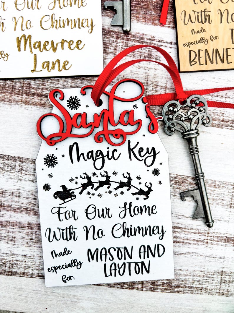 Magic Key Elf Personalized Santa’s Magic Key Christmas Eve Magical Key for Homes With ...