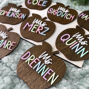Teacher Apple Magnet Personalized Teacher Gift