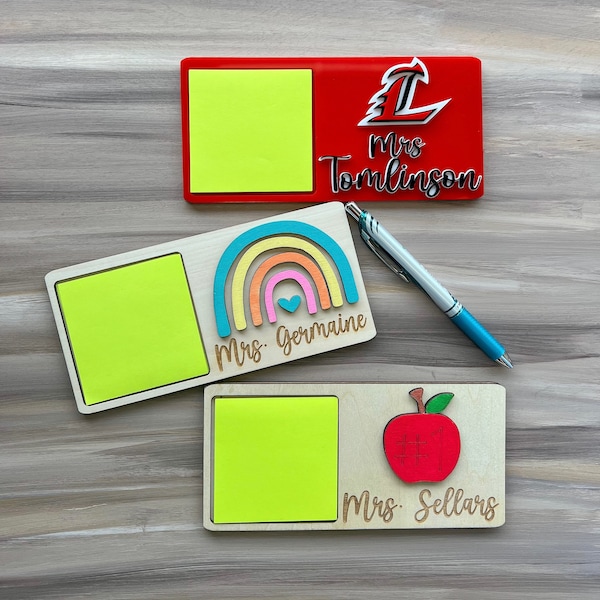 Post-it Note Holder Teacher Gift/Office/School Spirit