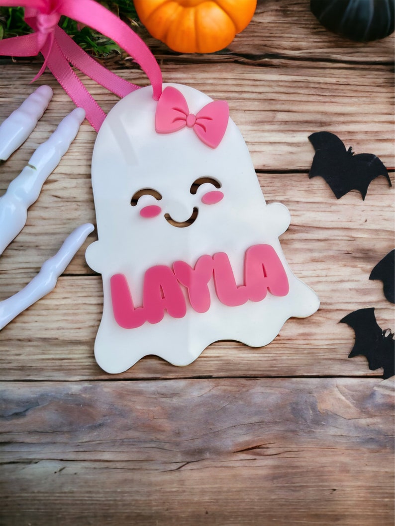 Boo Basket Name Tag Personalized Halloween Treat Bag Tag - Etsy