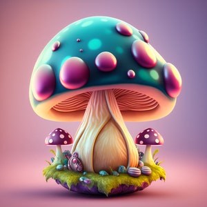 Mushroom Wall Art Home Decor