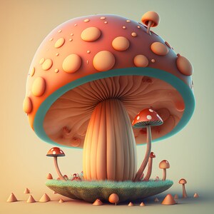 Mushroom Wall Art Home Decor