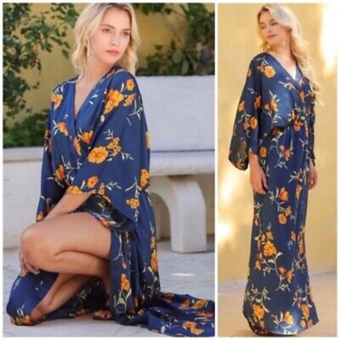 Bravissimo Navy Lily Kimono Top – Smart Evening Blouse, RRP £40, PT659 - View #4