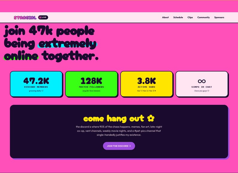 Y2K Maximalist WordPress-tema | Färgglad blockdesign för småföretag, bagerier, butiker och varumärkesskapare bild 5