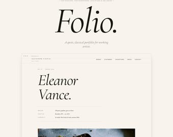Tema WordPress para Portfólio de Artistas | Tema Clássico em Blocos para Pintores, Fotógrafos, Escultores e Galerias