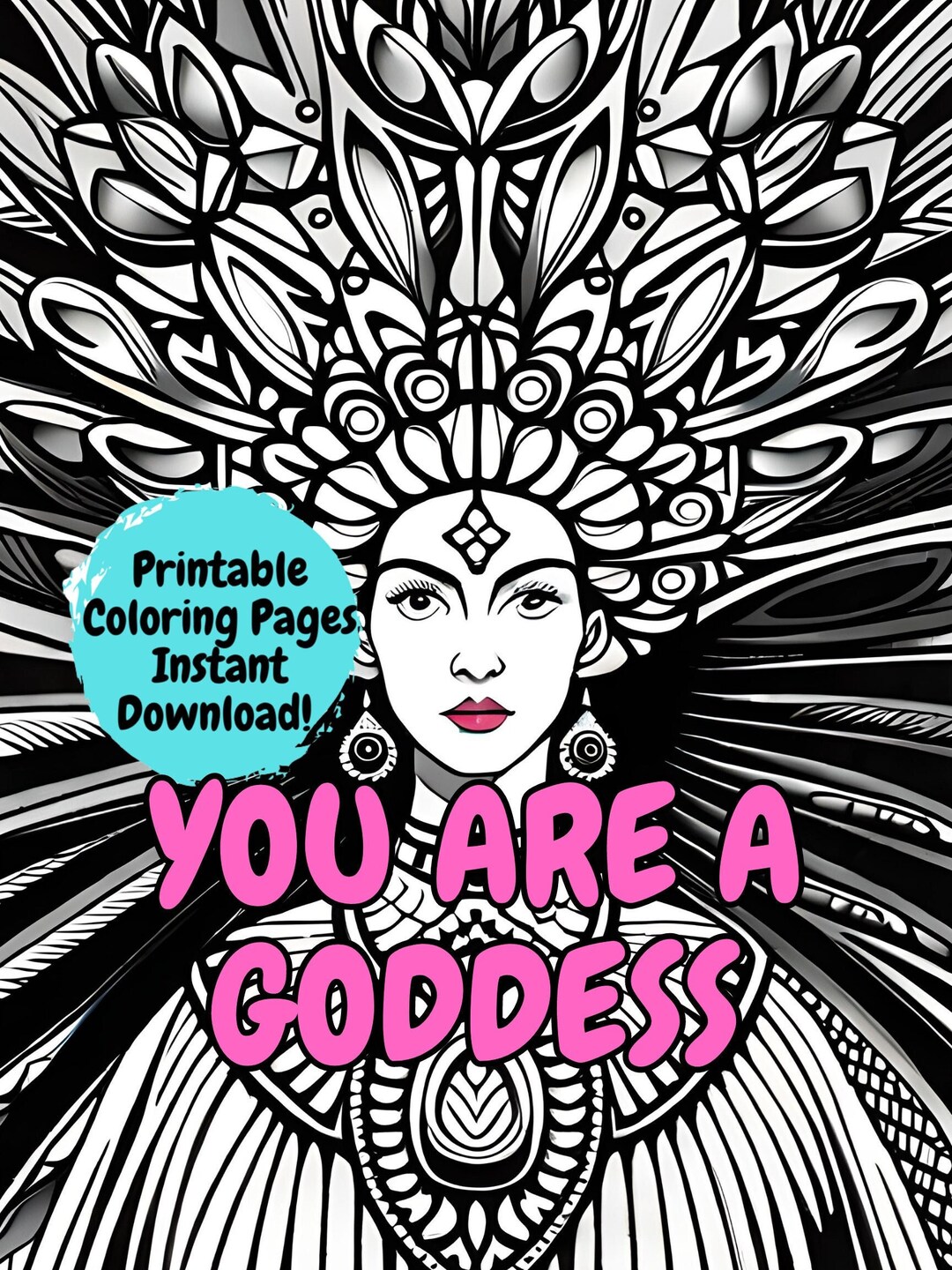 Printable Positive Coloring Pages, Positive Affirmation Coloring Book ...