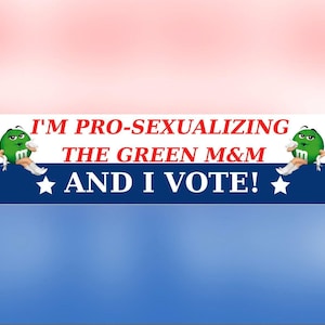 Pro Sexualisiering Grüner Aufkleber oder Magnet, Lustiger Politischer Meme Auto Aufkleber, Wasserdichtes Vinyl Satire Geschenk für Schräge Humor Fans