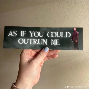 Alsof je me zou kunnen ontlopen Edward Cullen-sticker of -magneet, grappige meme-sticker
