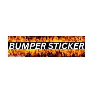 Flaming Sticker or Magnet, Funny Absurd Meme Decal
