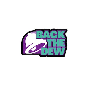Back the Dew Baja Blast Die Cut Sticker, Funny Meme Laptop Decal