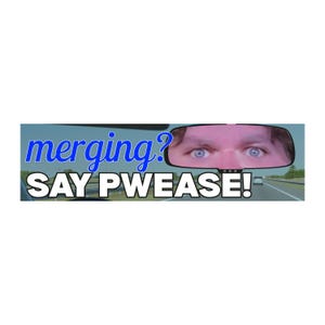 Merging? Say PWEASE! JD Vance Meme Sticker or Magnet Funny Political Decal Vinyl