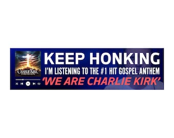 Blijf toeteren, ik luister naar Kirk Gospel Bumpersticker of -magneet, grappige muziekmeme autosticker, waterdicht vinylcadeau