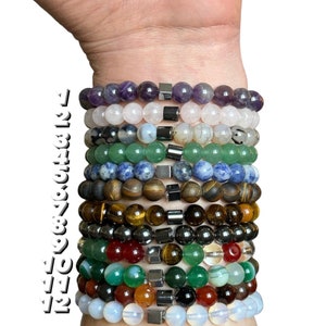 Anvazise Prayer Bracelet Colors Stitching Artificial Stone Women Men Chakra  Bracelets Healing Wrist Chain for Everyday Wear Purple 