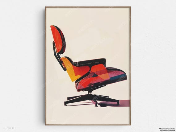 Modernist Eames Lounge Chair Design - Original Mid-century Modern