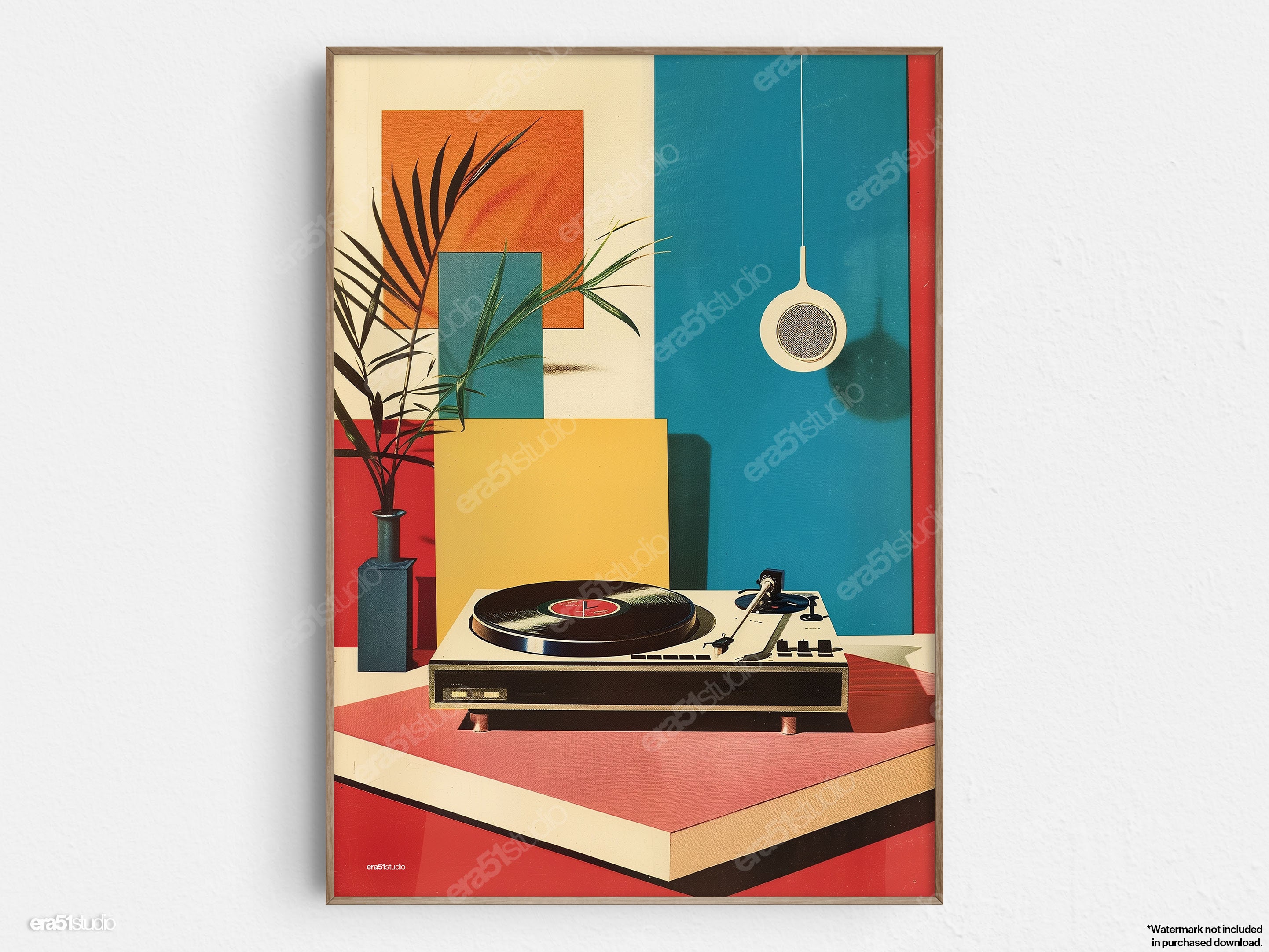 Autocollant Déco Murale Vinyle 33T Rétro - Sticker Album Musique - Neuf Avec étiquettes