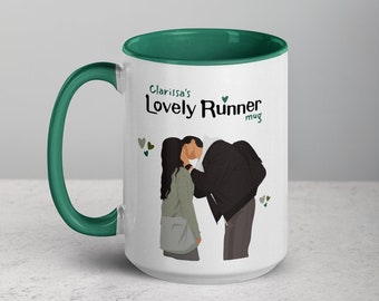 Personalized Lovely Runner 15oz Mug in Dark Green | Kdrama Mug | Kdrama Gifts | Korean Drama Prints