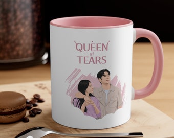Queen of Tears Pink Mug | Kdrama Gift | Gift for Kdrama Fan | Gift for Mom