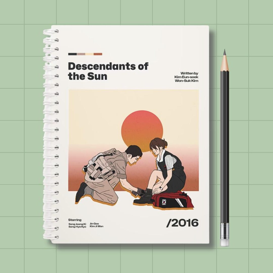 Descendants of the Sun Poster Notebook | Journal | Kdrama Gift ...
