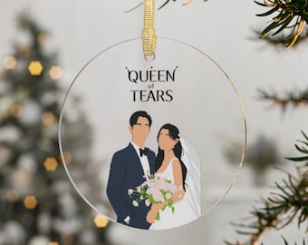 Queen of Tears Acrylic Christmas Ornament | Kdrama Christmas Ornaments | Kdrama Prints