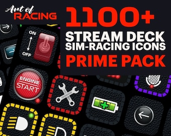 Stream Deck PRIME Pack Sim-Racing Icons for iRacing, Assetto Corsa, Automobilista 2 and more!