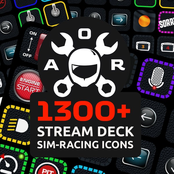 Stream Deck PRIME Pack Sim-Racing-iconen voor iRacing, Assetto Corsa, Automobilista 2 en meer!