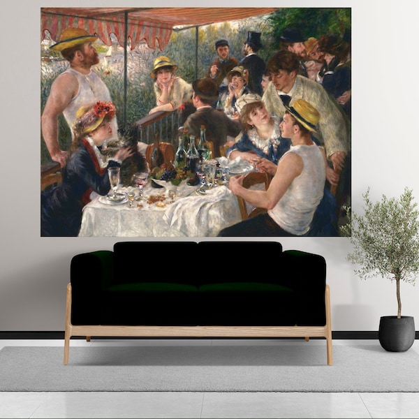 Art numérique ultra haute résolution - Déjeuner des canotiers de Pierre-Auguste Renoir/Le Déjeuner des canotiers