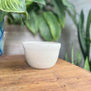 Handmade White Matcha Bowl with Spout – Ceramic Chawan for Tea Rituals or Kitchen Prep | Minimalist Pottery Gift