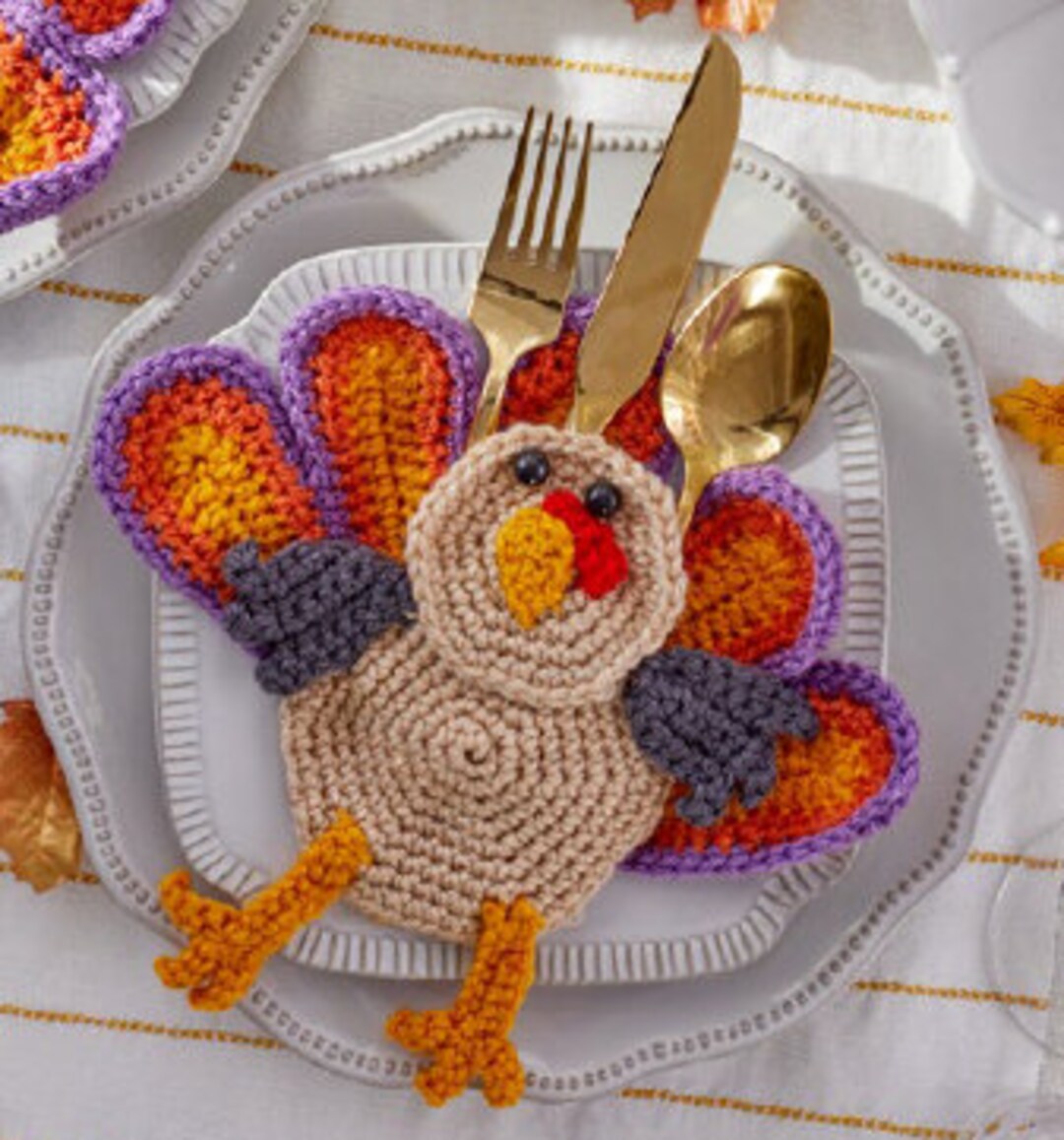 Cute Turkey Silverware Holder Pattern Etsy