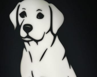 Handmade LED Lightbox Dog Love – Your loyal companion in the light