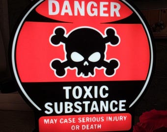 Handcrafted Toxic Substance Lightbox – Danger Edition