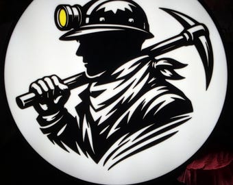 Handcrafted Mine Foreman Lightbox