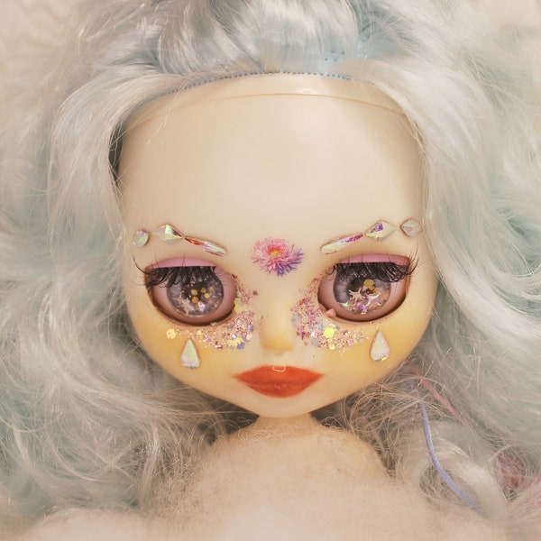 Last call! Ethereal Blythe Doll Factory Custom OOAK Blue Hair