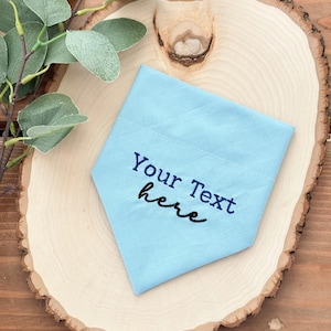 Personalized Embroidered Over The Collar Dog Bandana