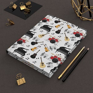 Music Hardcover Journal: Songwriting, Lined Pages