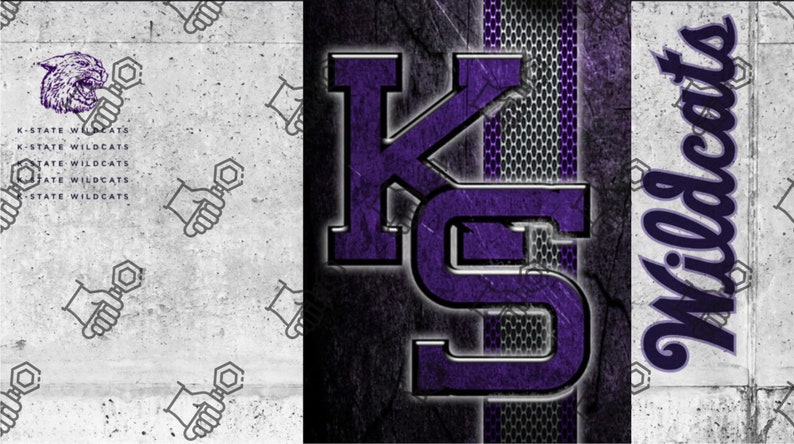 Kansas State Wildcats Png Tumbler Wrap - Etsy