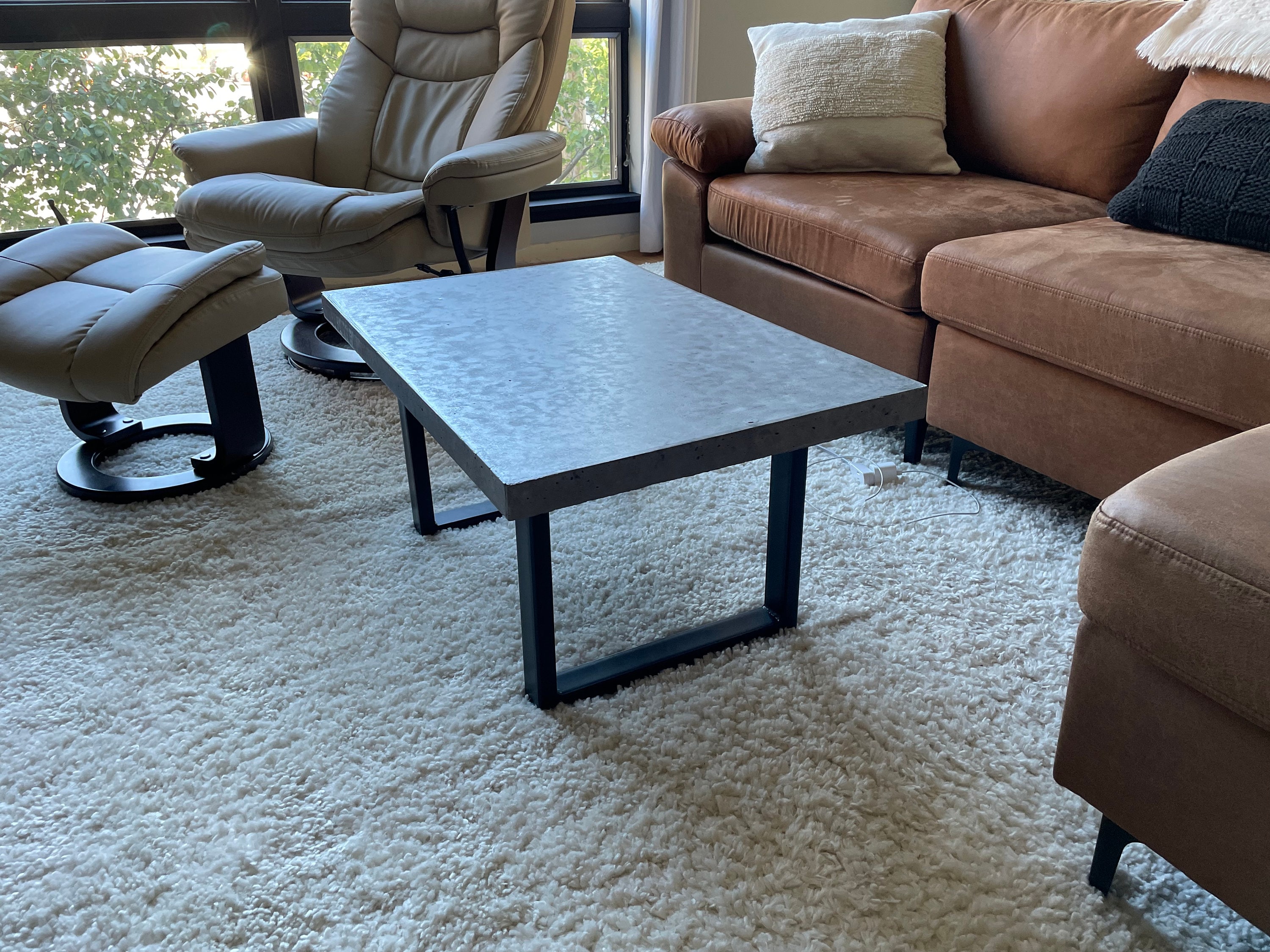 Custom Concrete Coffee Table Etsy