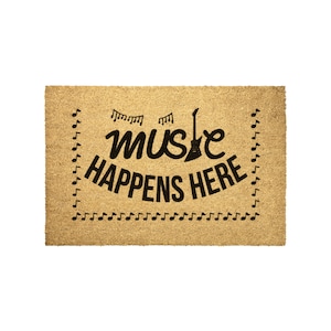 Doormat for Musicians, Gift for Musician, Music Doornat