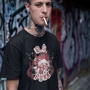 Punk rock t-shirt, punk music shirt, old school punk fan tee