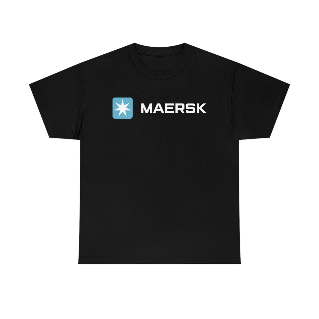 Maersk Logo Unisex Tshirt Black Orange Navy Red Etsy Canada