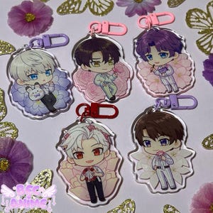 Flower Boys Reversible Charms | Acrylic Keychain | Love and Deepspace