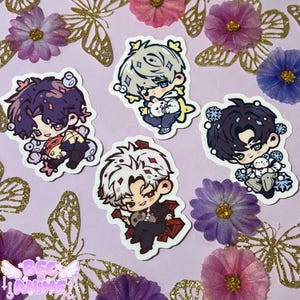 Rich Husbands Stickers | Vinyl Decal | Waterproof & Weatherproof Car sticker | Love and Deepspace | Sylus Zayne Rafayel Caleb Xavier
