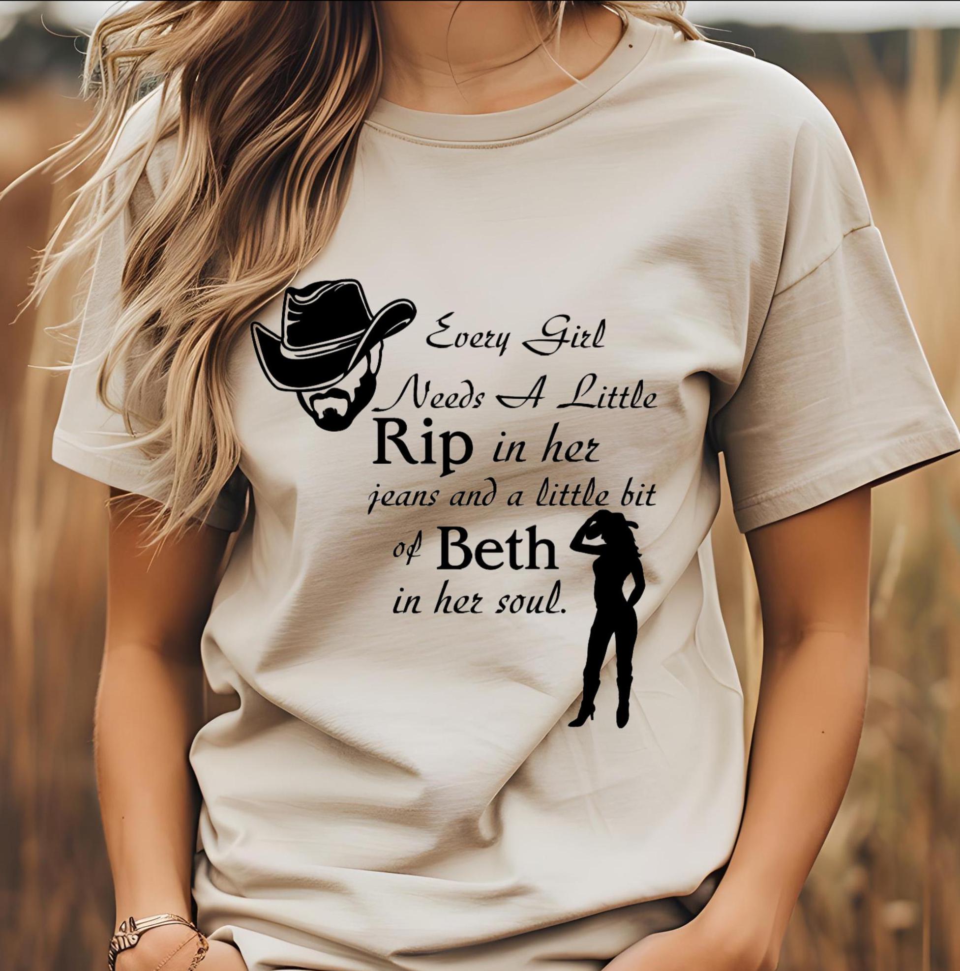 Yellowstone Rip Merch Yellowstone Shirt: Rip & Beth Graphic Tee, Cowboy Fan Gift - Etsy