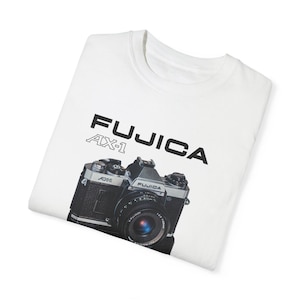 Fujica AX-1 Film Camera Graphic - Heavyweight Garment-Dyed Unisex T-shirt