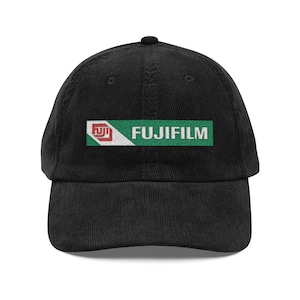 Fujifilm Embroidered Corduroy Cap | Photographer gift, Funny Photography Hat, Camera Lover Gift, Retro Camera Gift, Classic Camera Gift