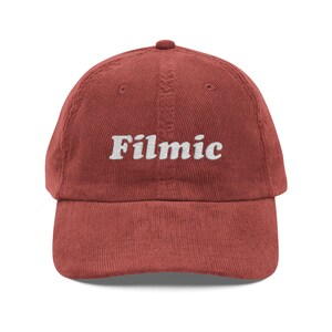Filmic photographer Vintage style Corduroy Cap (Embroidery), photo camera cap