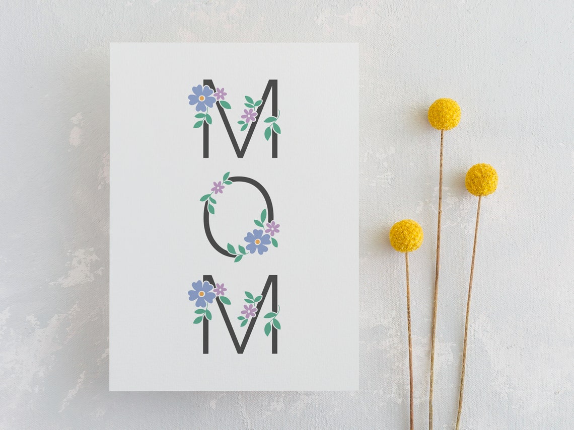 Graphic Floral Alphabet SVG PNG Monogram 26 Individual Files Capital ...