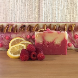 Himbeerlimonade Glycerinseife, Artisan Seife, Freundin Geschenk, feuchtigkeitsspendende Seife für Mädchen