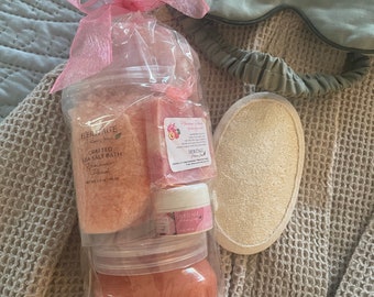 Hibiscus Peach Spa Night Gift Set