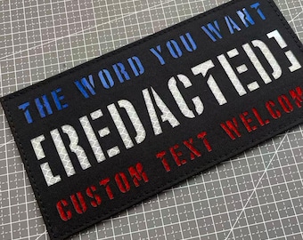 Custom Security Patch, Personalized laser cut patch, IR Tactical Patch, Uniform Identification Patch, Reflective Hook Patch